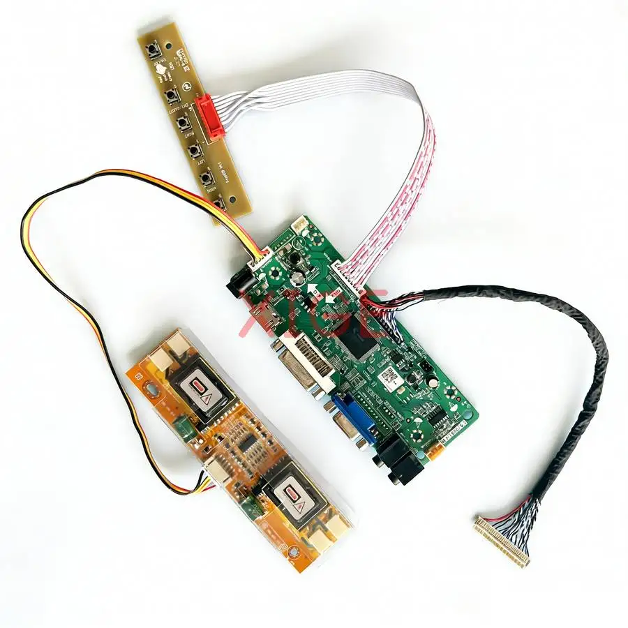 

Плата контроллера ЖК-дисплея для CLAA216WA01 M185B1-L01 HDMI+DVI+VGA 1366*768 4-CCFL LVDS 30-контактная 1366x768 DIY Kit