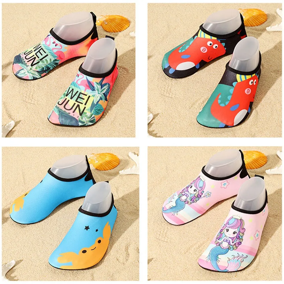 Ragazzi ragazze scarpe bambino Swim Slip on calzini antiscivolo bambini spiaggia pantofola all\'aperto bambini appartamenti a piedi nudi scarpe ad