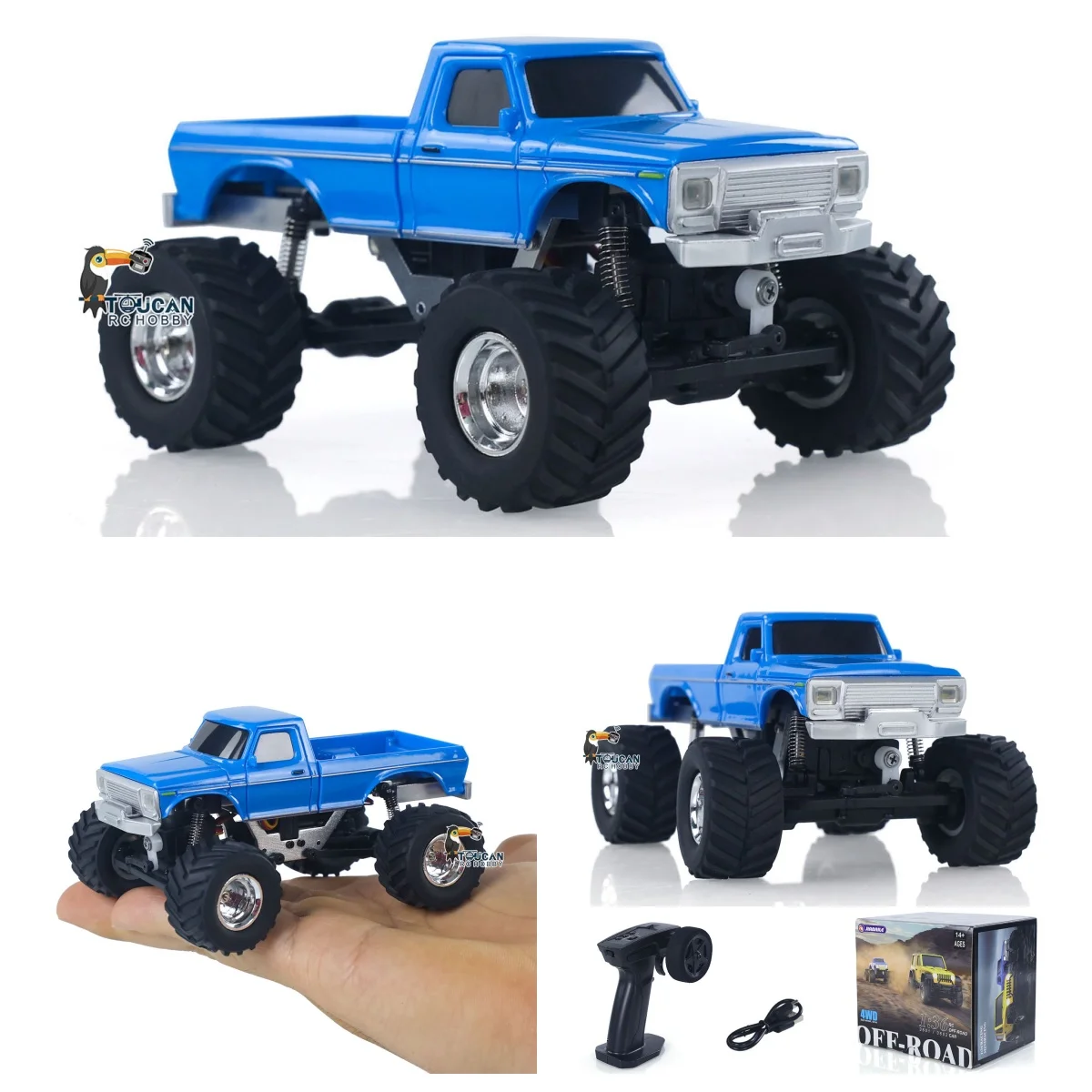 

1/36 JABAILE 3602 4WD 2.4G Радиоуправляемые внедорожники Мини-гусеничный автомобиль RTR с батарейным питанием Игрушка в подарок