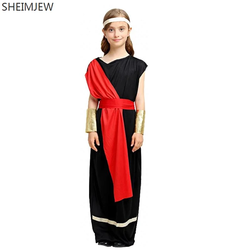 Children's Roman Goddess Greek Prince Performance Costume Ancient Roman Greek Performance Costumes Halloween Masquerade Dress Up