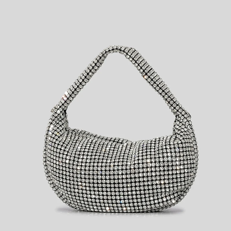 Imagem -03 - Jiomay-bolsa de Strass Brilhante para Mulheres Bolsas Designer de Luxo Bolsas Elegantes e Versáteis Embreagem Noturna Tendência da Moda