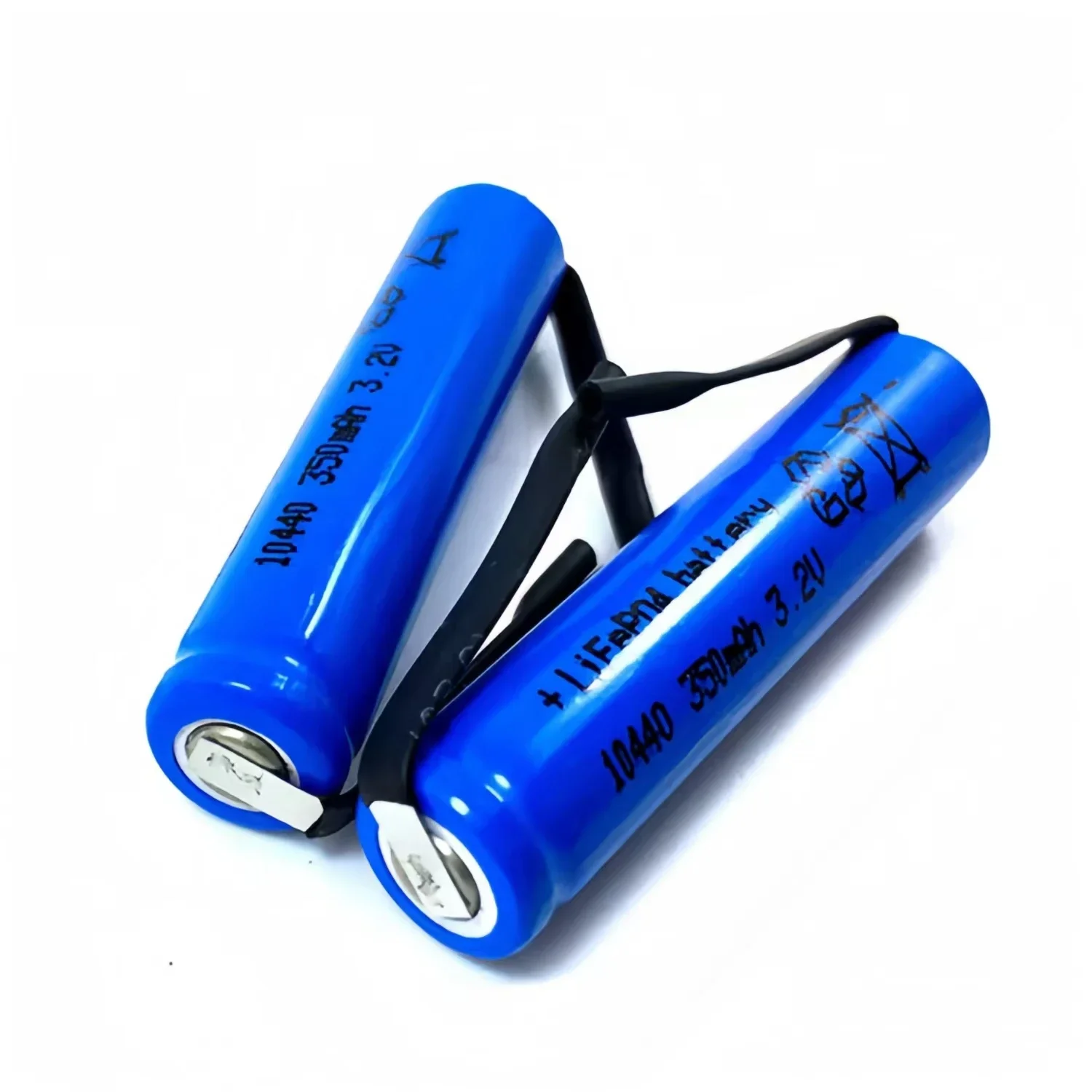 8 Uds 10440 LiFePO4 batería 3,2 V 350mAh AAA con pestañas de soldadura para cepillo de dientes eléctrico afeitadora juguete aspiradoras Monitor ratón