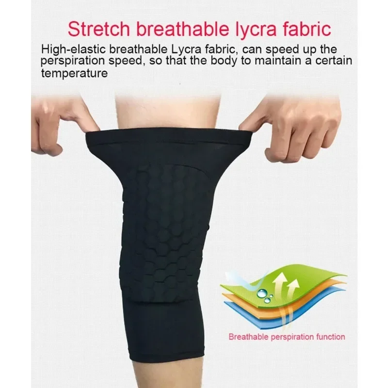 دعامة الركبة المضغوطة، دعم تنفس، كرة السلة، الكرة الطائرة، الجري، الصالة الرياضية، التدريب، السلامة، معدات الرياضة الواقية #5