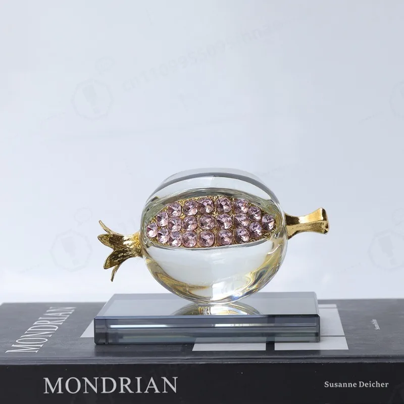 New Chinese Crystal Pomegranate Ornament Wedding Housewarming Gift