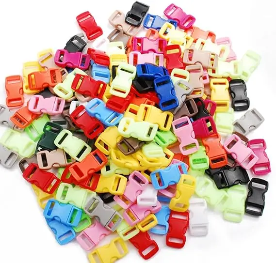 50Pack Assorted Clear Colorful 3/8