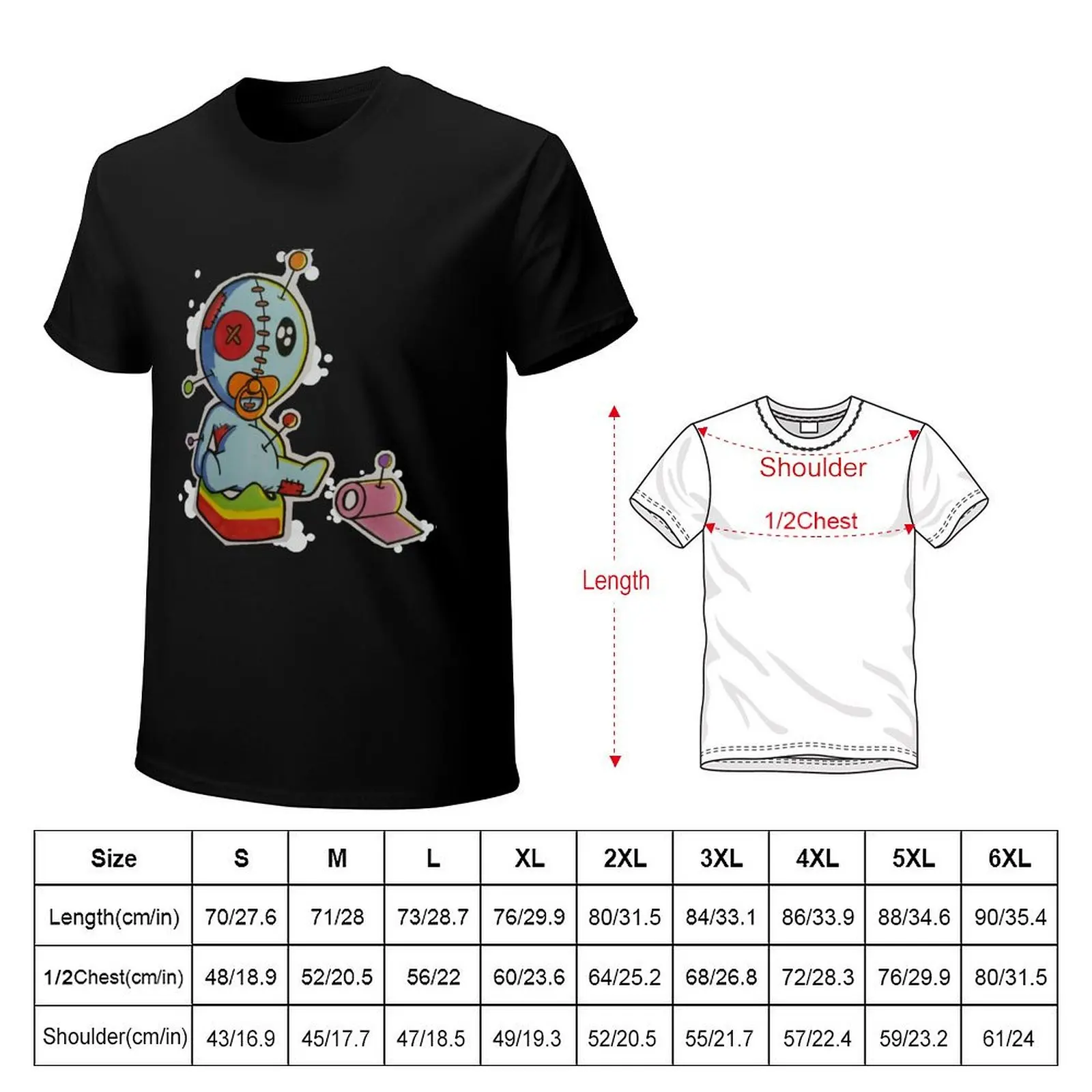 cute baby voodoo doll T-Shirt anime figures sports fans boys animal print fitted t shirts for men