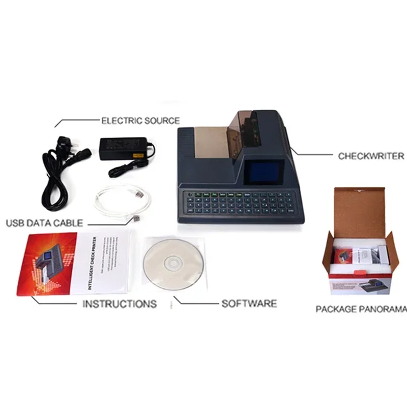 DY-2015 طابعة فحص لوحة المفاتيح الكاملة الأوتوماتيكية بالكامل، كاتب فحص صغير باللغة الإنجليزية، عداد البنك الإلكتروني، طابعة فحص قياسية