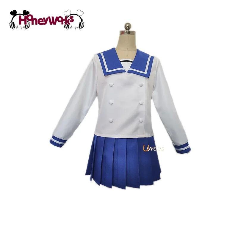 《Custom Size》Anime HoneyWorks Narumi Mona Sailor suit Cosplay Costume Custom Made