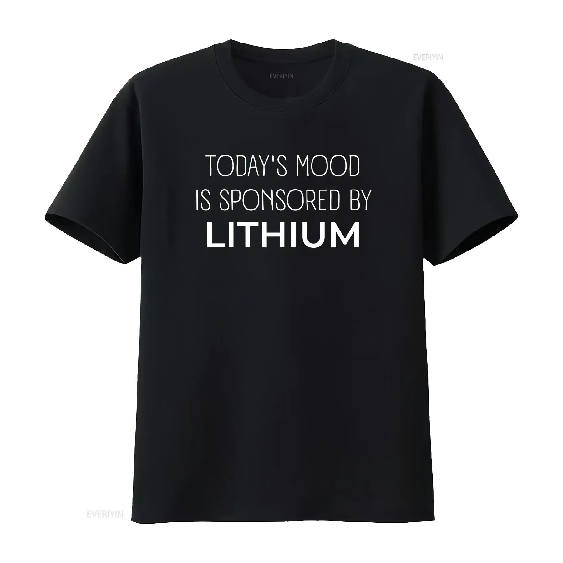 Mental Health Awareness T Shirt Lithium Cute Depression Clothing Funny Bipolar Disorder Tops Normalize Antidepressants vintage