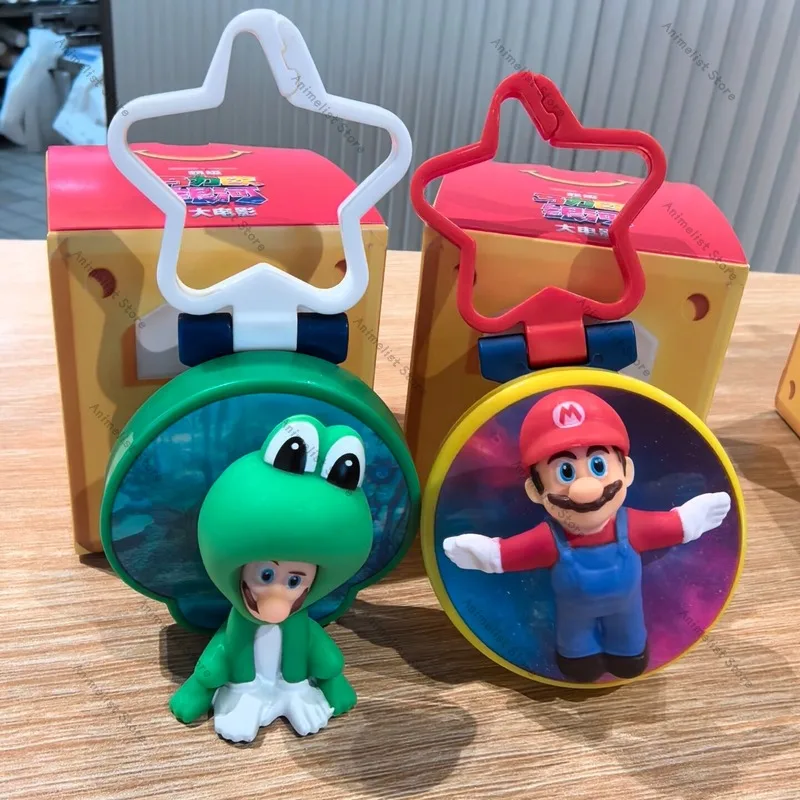 

В НАЛИЧИИ: Коллекционные фигурки Super Mario Galaxy Movie 2026 Happy Meal – игрушки, украшения для рабочего стола, подарки на День рождения и Рождество