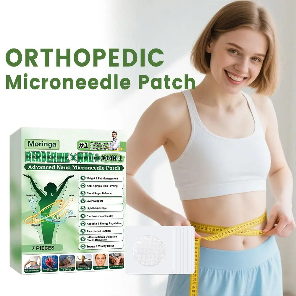 2026 Newest Nano Microneedle Firming & Slimming Patch, Berberine & NAD+ Figure Line Shaping, Weight Loss Sticker For Adults