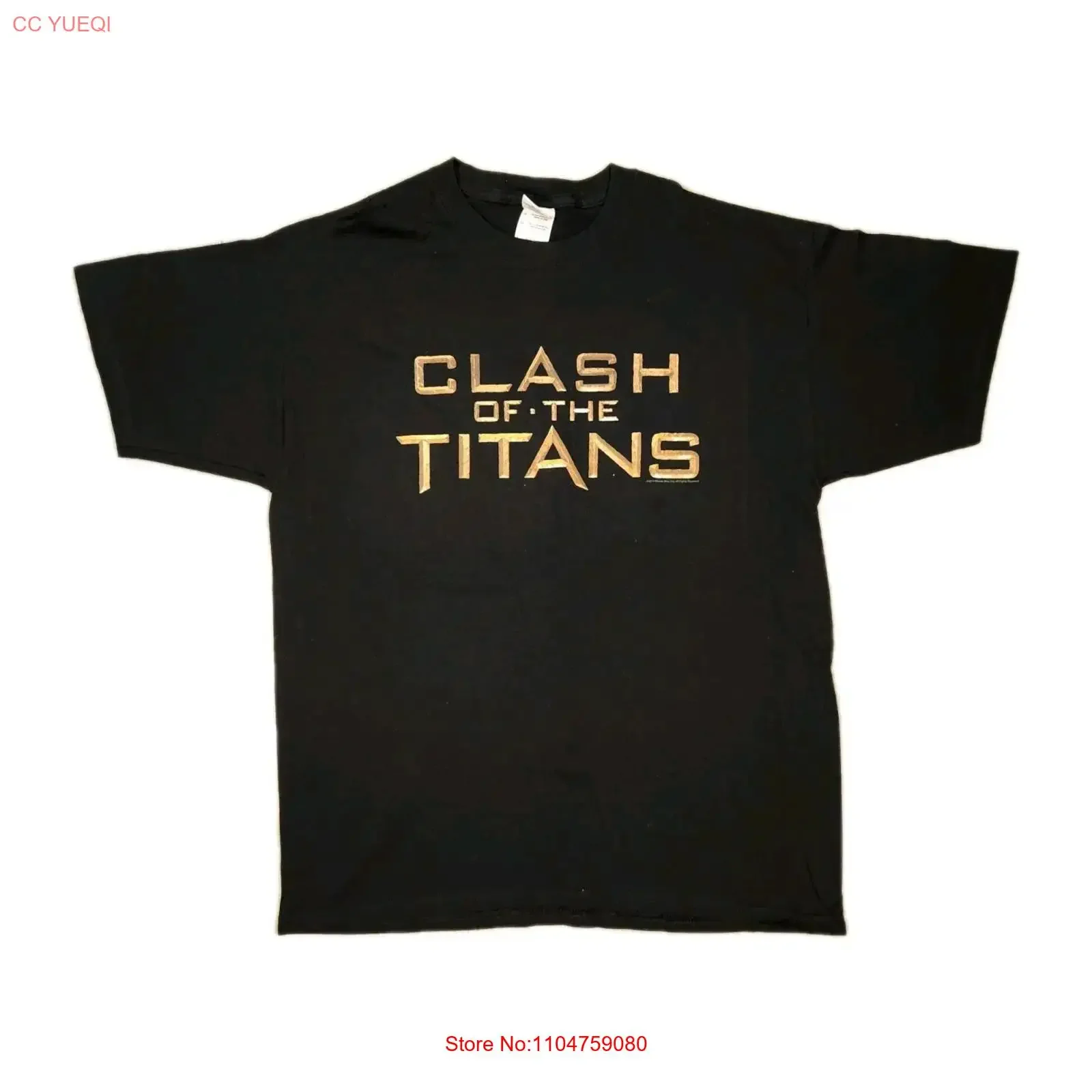 Vintage CLASH OF THE TITANS Movie Promo T Shirt Adult Size L  2010 vintage Washed Comfortable Breathable fashion Versatile