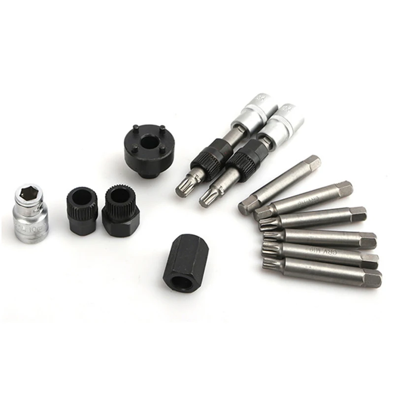 

13pcs Alternator Freewheel Pulley Puller Removal Engine Auto Tool Set For Volkswagen/Audi/Ford/Skoda/Benz/BMW/Opel