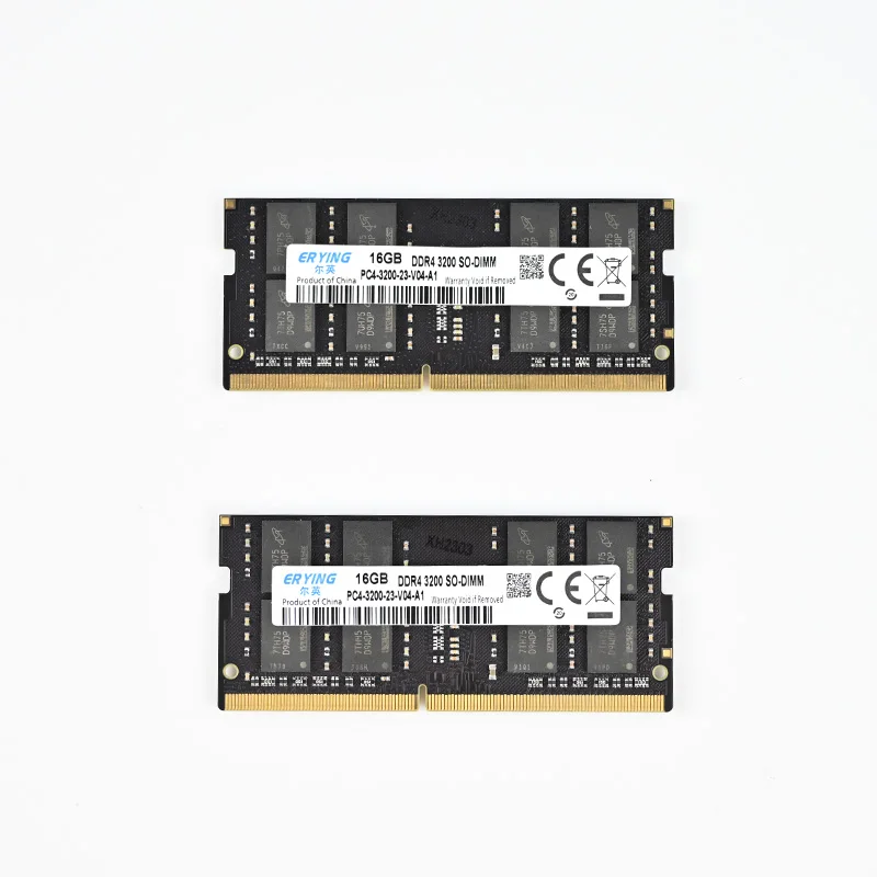 ERYING 2pieces DDR4 16GB Laptop RAM 3200MHz 260Pin SODIMM Notebook Memory