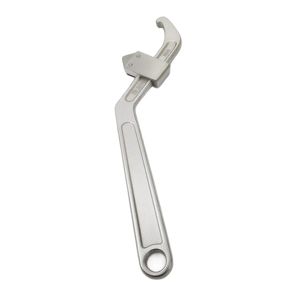 Alloy For Crescent Hook Wrench Adjustable Shock Absorber Round Nut Spanner For Automotive Plumbing Repair Hand Tool