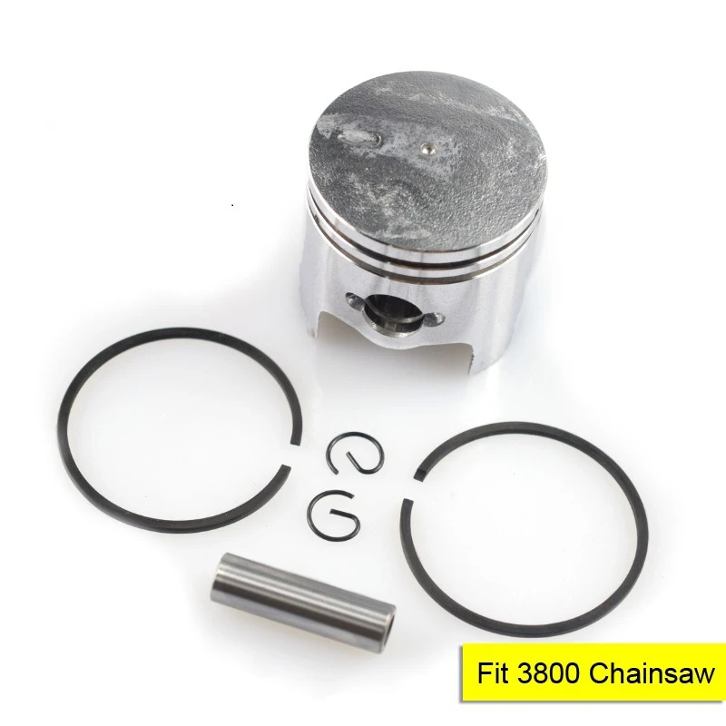 

Gasoline Chainsaw Cylinder Piston Ring Kit with 1/2 Rings Fit for 3800/38CC Petrol Chainsaw Spare Parts Garden Tool Accessories