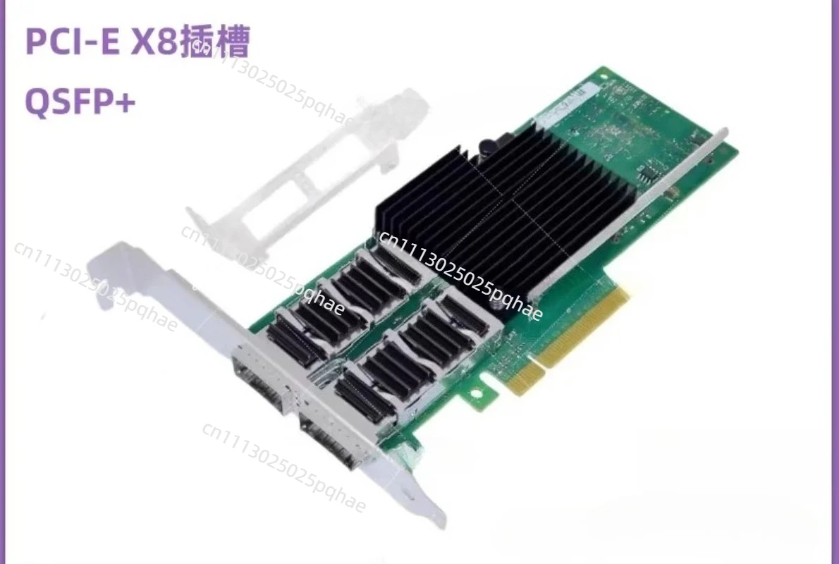 Original Intel XL710-QDA2 40G Dual Port QSFP+ Network Card, 10Gbps Optical NIC, PCIe 3.0 x8