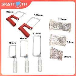 Dental Plaster Saw Blades Saw Bow 70/98/128mm Dental Lab Long/Short Plaster Saw Blades Dentist Tool Dentistry Supply