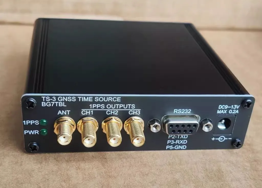 BG7TBL TS-3 Time Source Clock Source 1PPS 0-3.3V 3-Channel SMA Port LEA-M8T GNSS GPS Beidou Second Pulse Timing