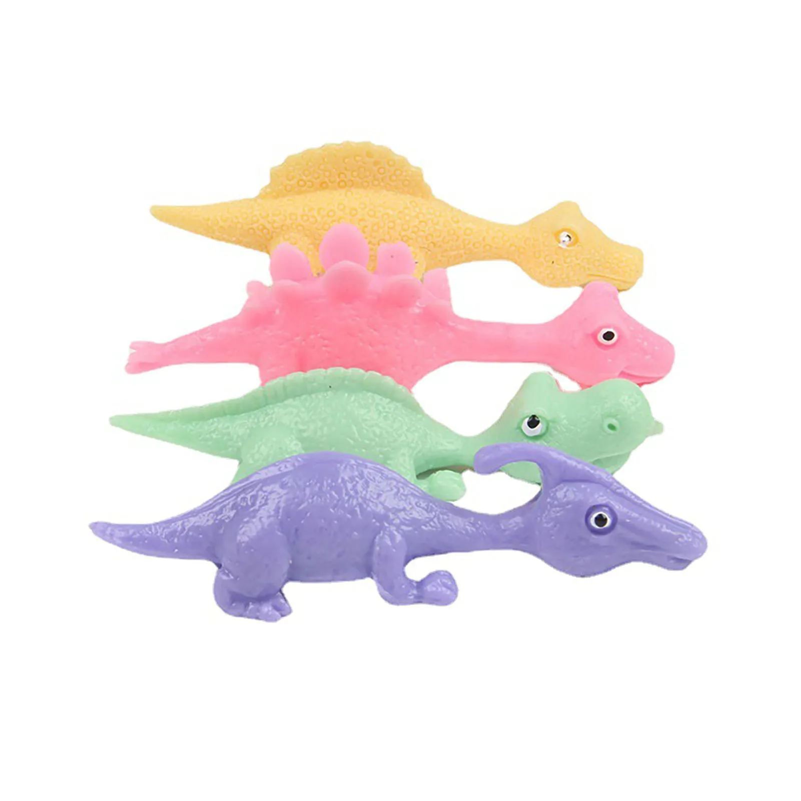 5pcs  Dinosaur Catapult Toy Cute Shapes lying Games and Party Favors Gift for Children's Day