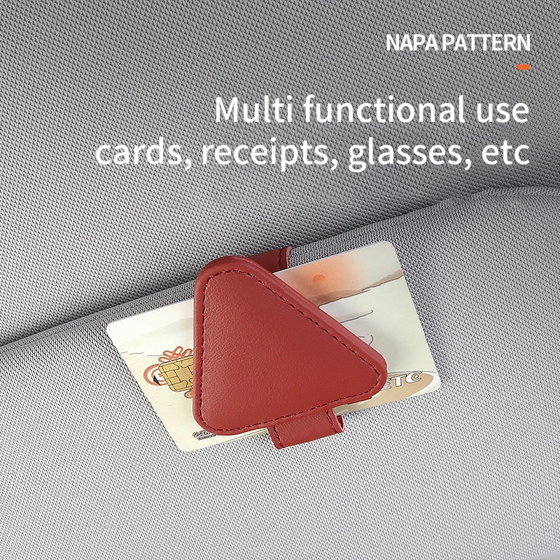 العالمي الشمس قناع كليب حامل النظارات الشمسية حامل نظارات السيارة مايكروسوفت الجلود النظارات شماعات تذكرة كليب نظارات جبل