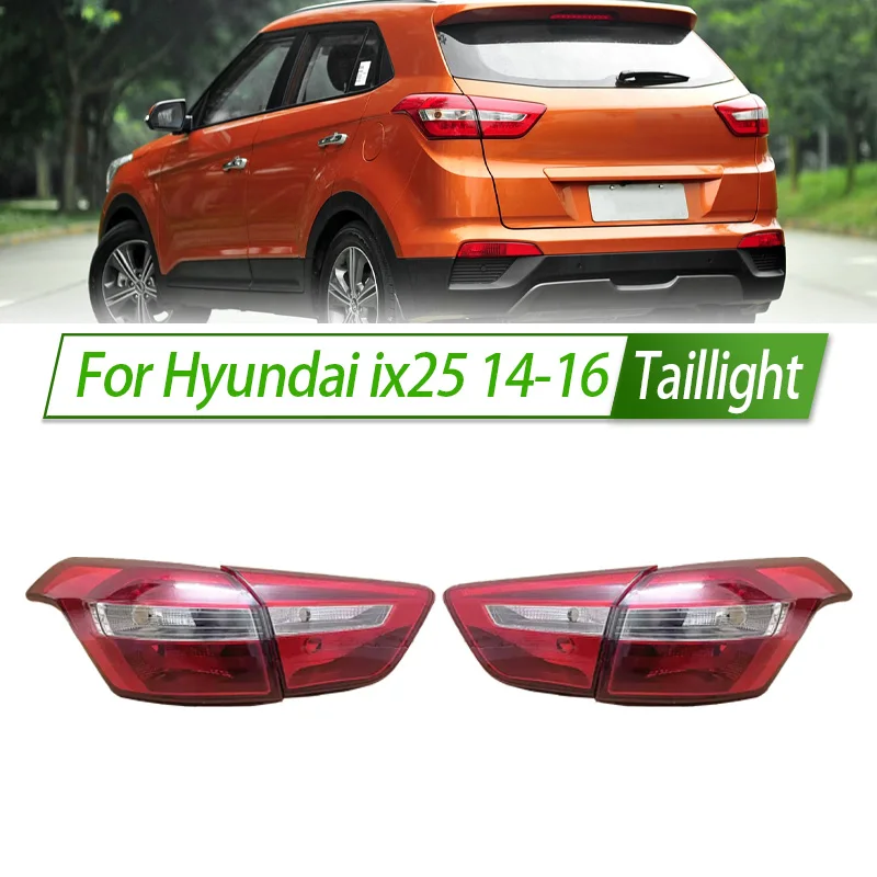 

Для Hyundai ix25 14-16 автомобильный задний фонарь, крышка заднего фонаря, объектив, OEM-стиль, корпус заднего фонаря