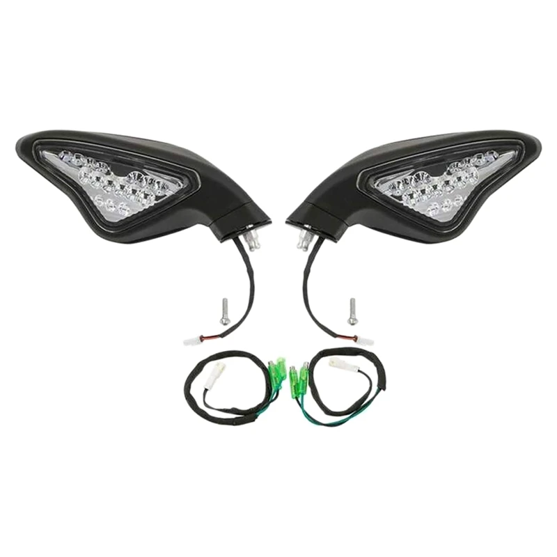 

HOT-Motorcycle Rearview Mirror With Turn Signal LED Mirror For Ducati 848 1098 1098S 1098R 1198 1198S 1198R