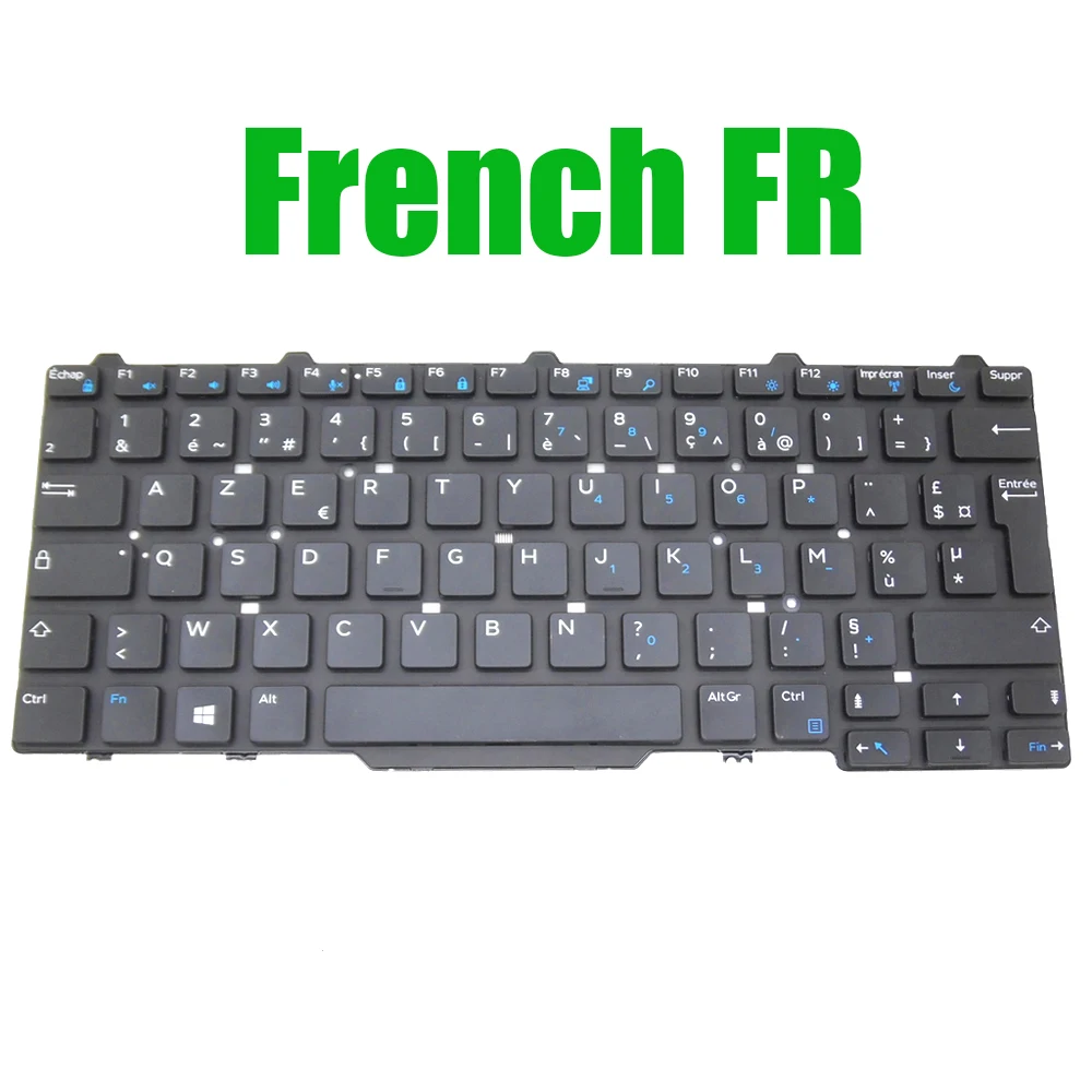 New FR NE DM Keyboard For DELL For Latitude 3340 3350 (Version 2015) 0FTTYH FTTYH 0VW6J9 VW6J9 084FR1 84FR1 French Nordic Danish