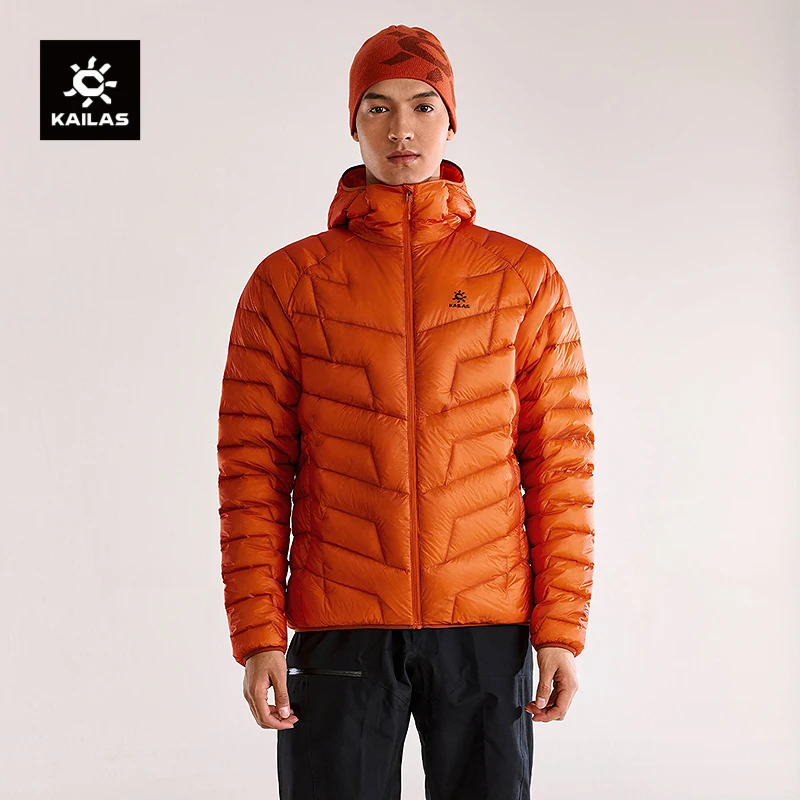 KAILAS GT ZERO Herren-Daunenjacke 900FP Winter Warm Leicht Winddicht Bequeme Aufbewahrung zum Klettern Wandern Reisen KG2443139