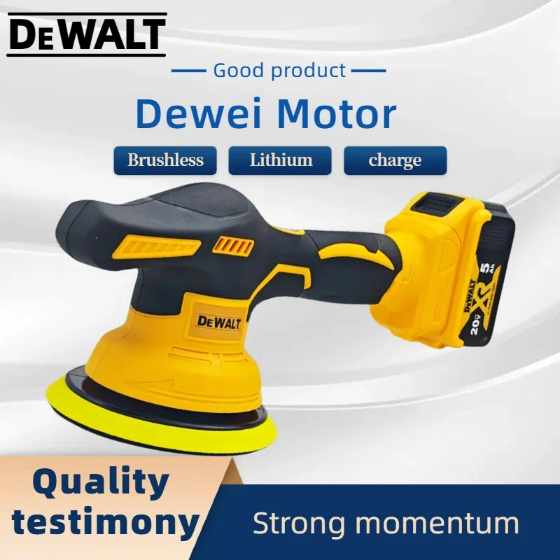 

Беспроводная полировальная машина Dewalt с 8 скоростями и цифровым дисплеем, электрическая полировальная машина для авто, для нанесения воска и полировки, совместима с аккумулятором Dewalt 20V
