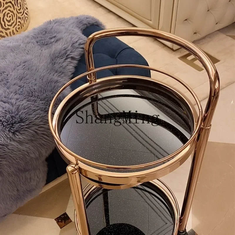 FG hôtel commercial haut de gamme hôtel trois étages chariot à thé rond chariot de boissons mobile camion de service