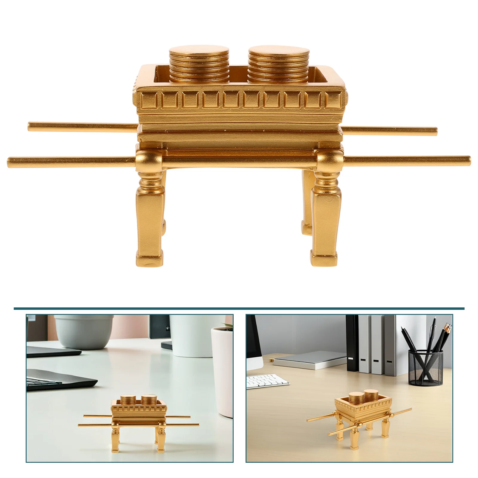 

Resin Golden Altar Religious Table Centerpiece Decor Elegant Spiritual Altar Ornament Prayer Memorial Gift Prayer Holiday