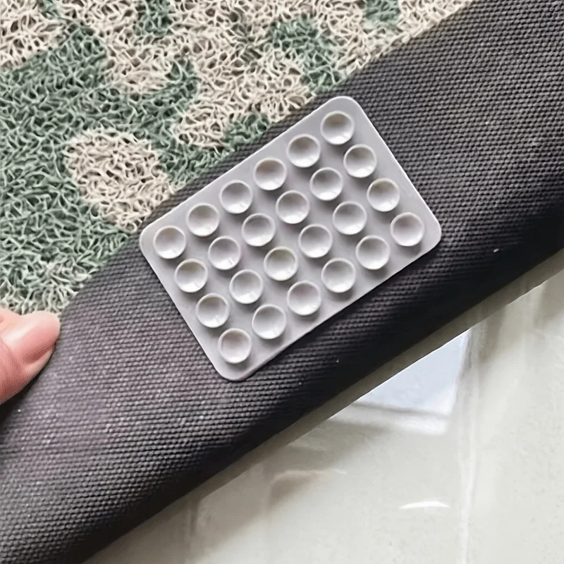 4Pcs Reusable Rug Gripper, Non Slip Pad, Prevents Sliding Curling Shifting, Durable Floor Holder for Kitchen Living Bedroom