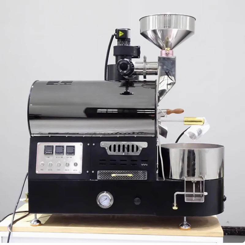 Coffee Roaster Commercial Small Semi-Direct Fire Semi-Hot Air Bean CRB6081 Food Processing Machine