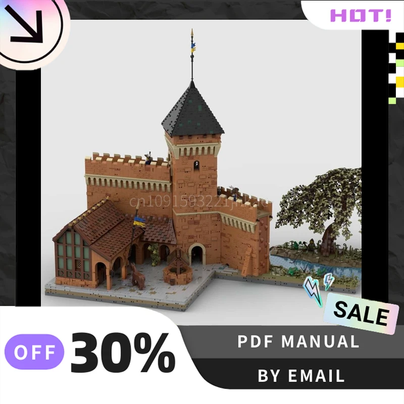 

[12729 шт.] индивидуальные MOC City Walls, креативный набор строительных блоков STEM, развивающие игрушки, комплект строительной модели «сделай сам», подарок на день рождения