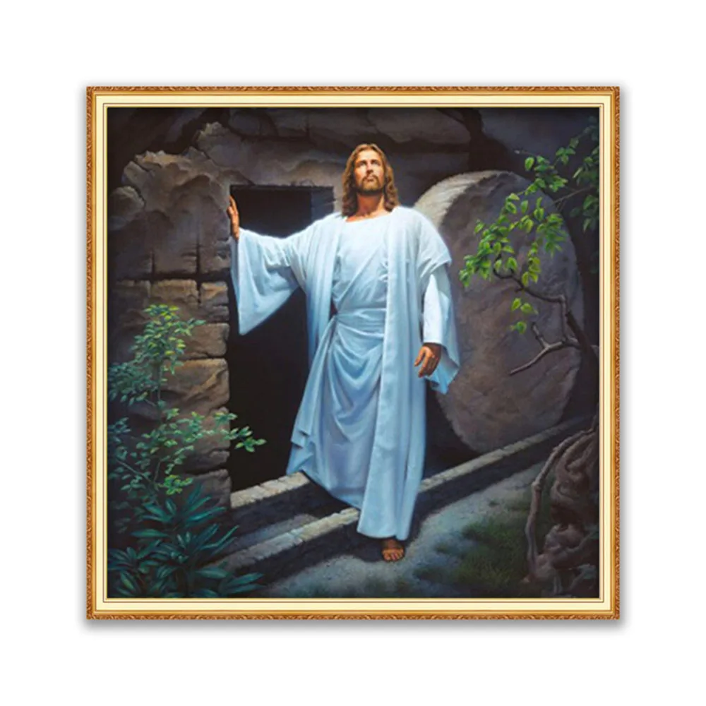 Region Jesus DIY Embroidery 11CT Cross Stitch Kits Needlework Craft Set Printed Canvas Cotton Thread Home Decoration For Living