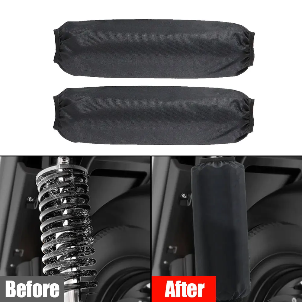 

2pcs Motorcycle Rear Shock Absorber Suspension Dust Protective Cover Universal for All Dirt Pit Bike Motorbike ATV Quad Scooter