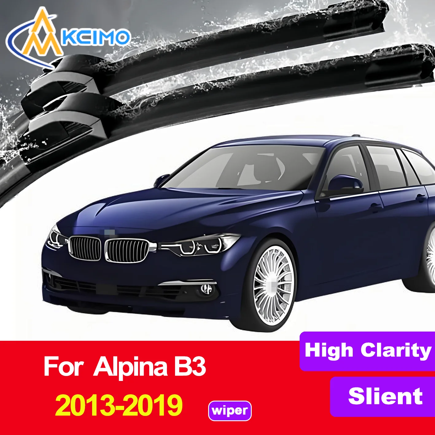 

New 2PCS HD Car Windscreen Wipers for Alpina B3 F30/F31 2013-2019 Front Windshield Auto Wipers Blade Accessories 2019 2018 2017
