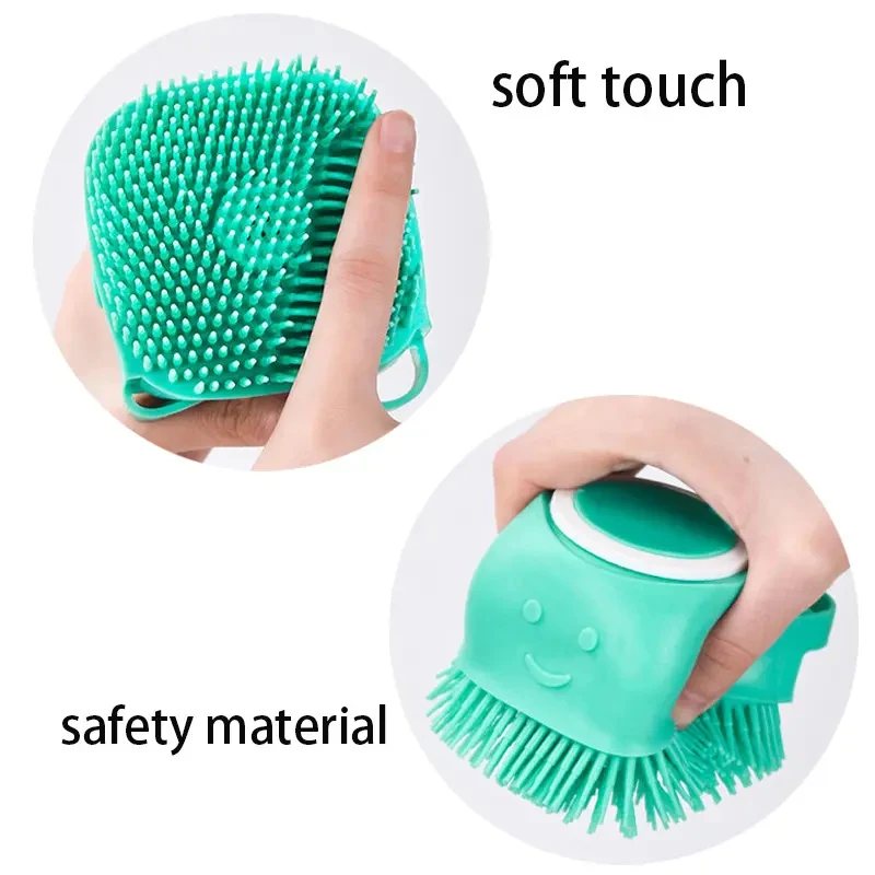 Bathroom Puppy Big Dog Cat Bath Massage Gloves Brush Soft Safety Silicone Pet Accessories for Dogs Cats Tools Mascotas Products