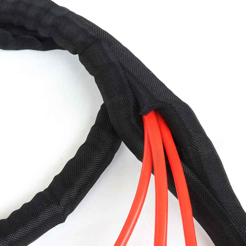 Manicotto per cavo di tipo aperto da 1M 5-60mm manicotto intrecciato per animali domestici a chiusura automatica espandibile linea automatica sovrapposizione tubo diviso avvolgimento del filo proteggere