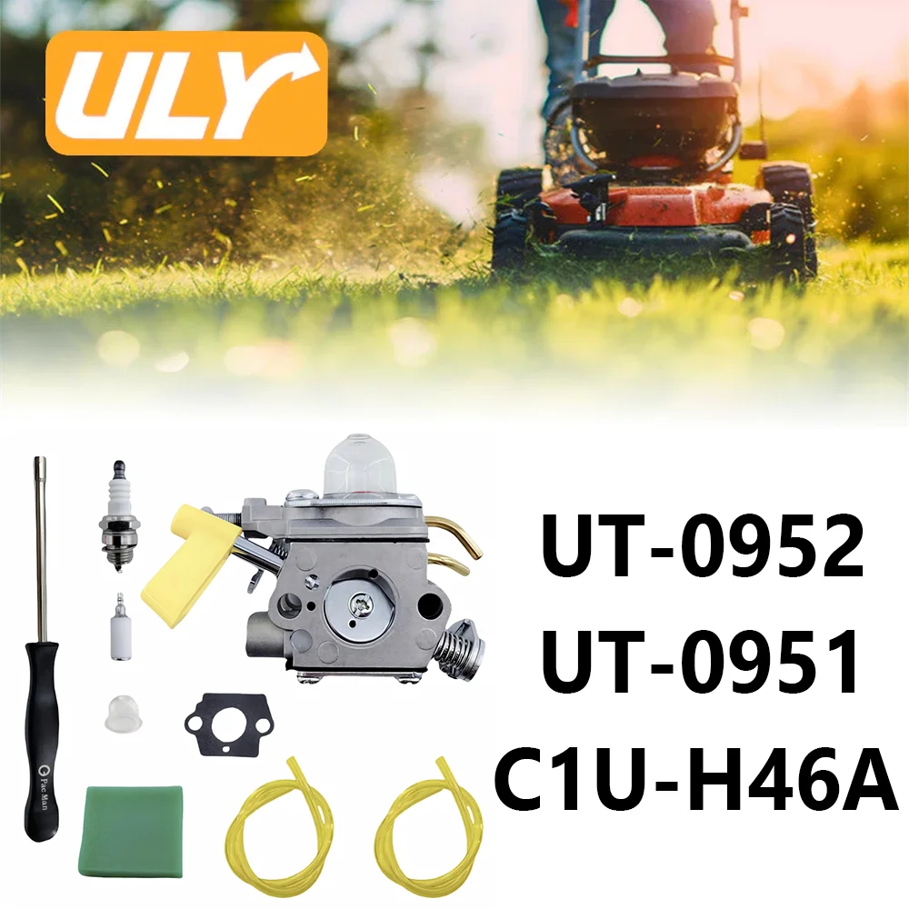 Carburetor For Homelite Ryobi UT-09521 UT-09510 Zama C1U-H46A C1U-H60 OEM 120900026 26cc 30cc String Trimmer Weed Eater Parts