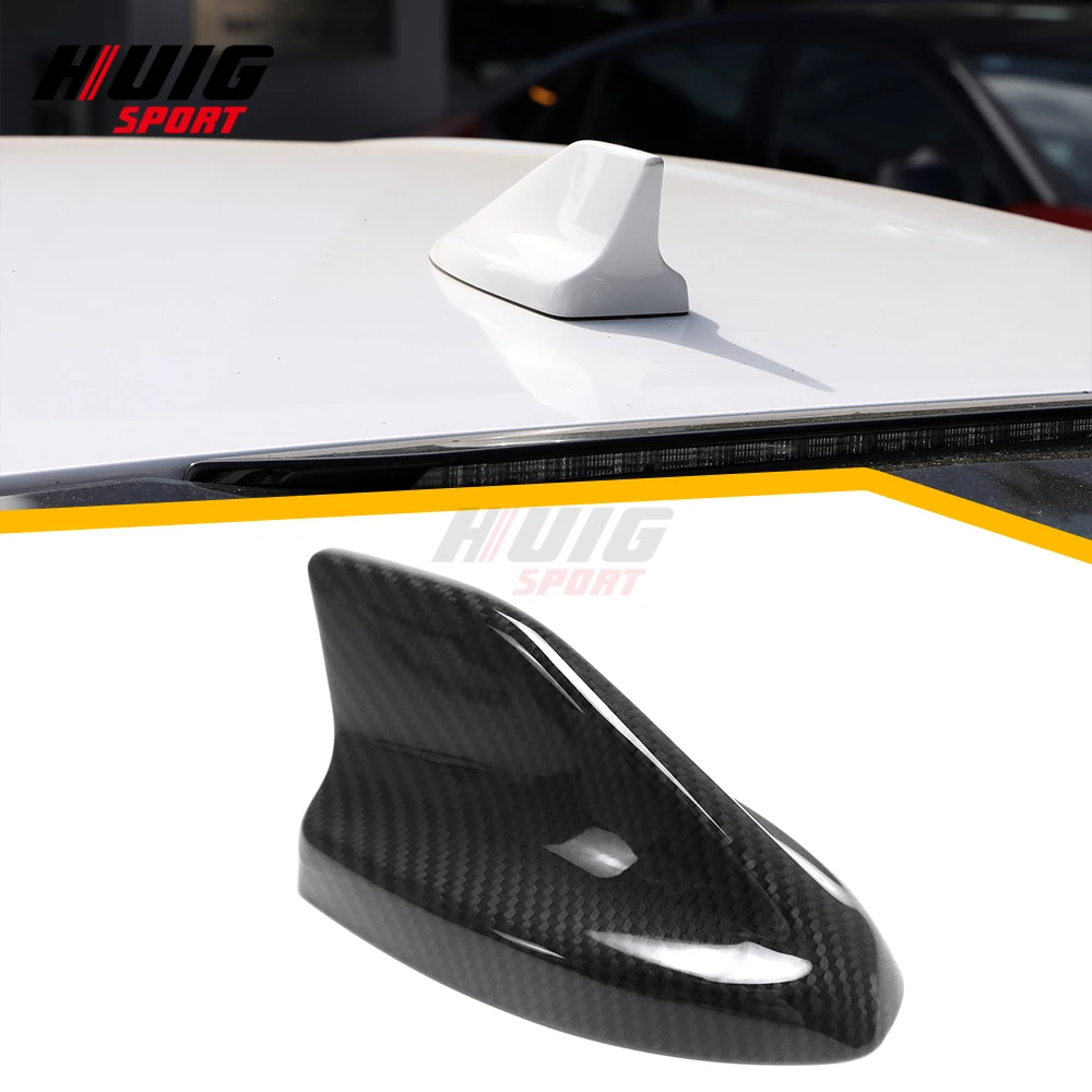 

Carbon Fiber Exterior Car Antenna Roof Shark Fin Aerials Covers Trim For Ford Mustang GT GT4 Dark Horse 2021-2024 Accessorie