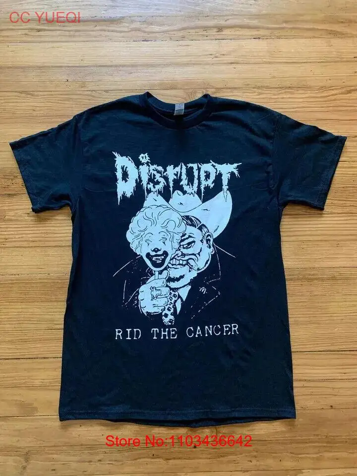 Disrupt Rid The Cancer T Shirt Vintage Crust Punk Dystopia Zyanose Gloom Skaven