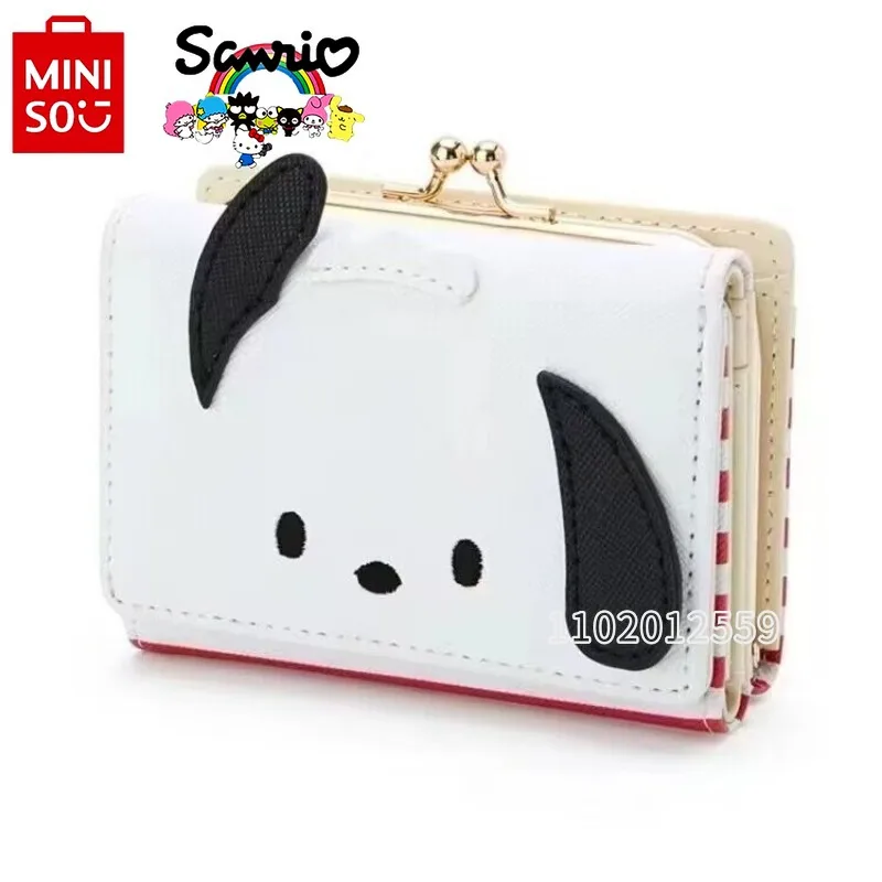 Miniso Sanrio New Mini Wallet Luxury Brand Fashion Women\'s Wallet Cartoon Cute Wallet Card Bag Multiple Card Slots High Quality