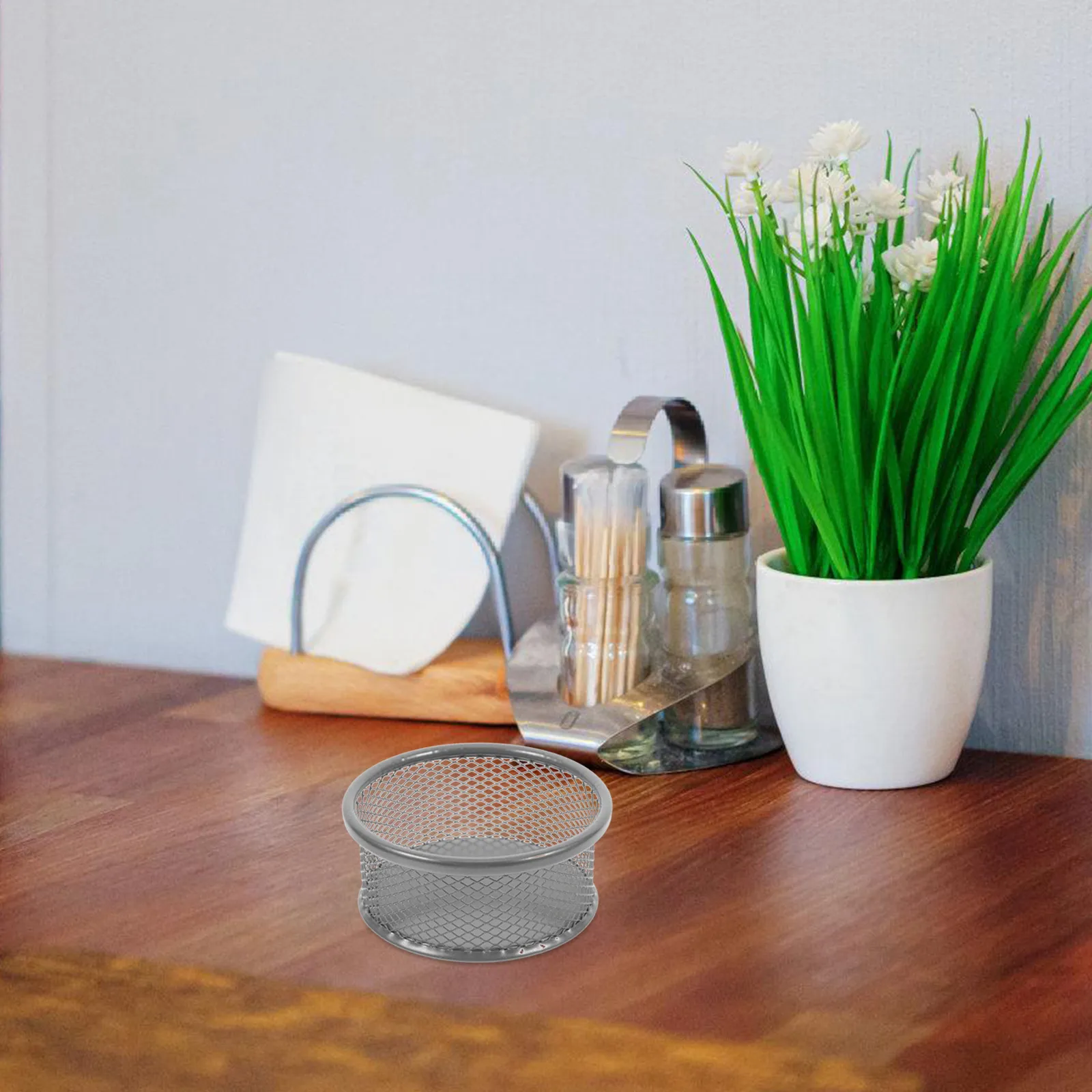 

Набор из 4 металлических органайзеров для канцелярских принадлежностей с сетчатым дизайном, настольный контейнер для хранения мелких предметов