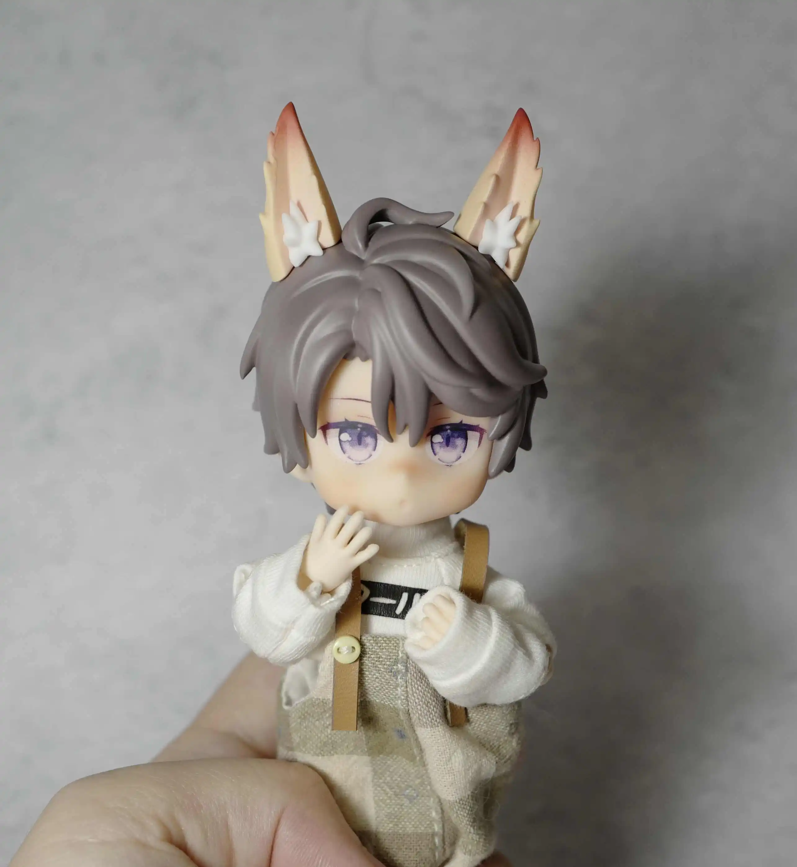 Handmade OB11 OB22 BJD Accessories Gsc Fox Ear Beast Animal Ear Cute Game Props Anime Figure Toy For Kids Gifts