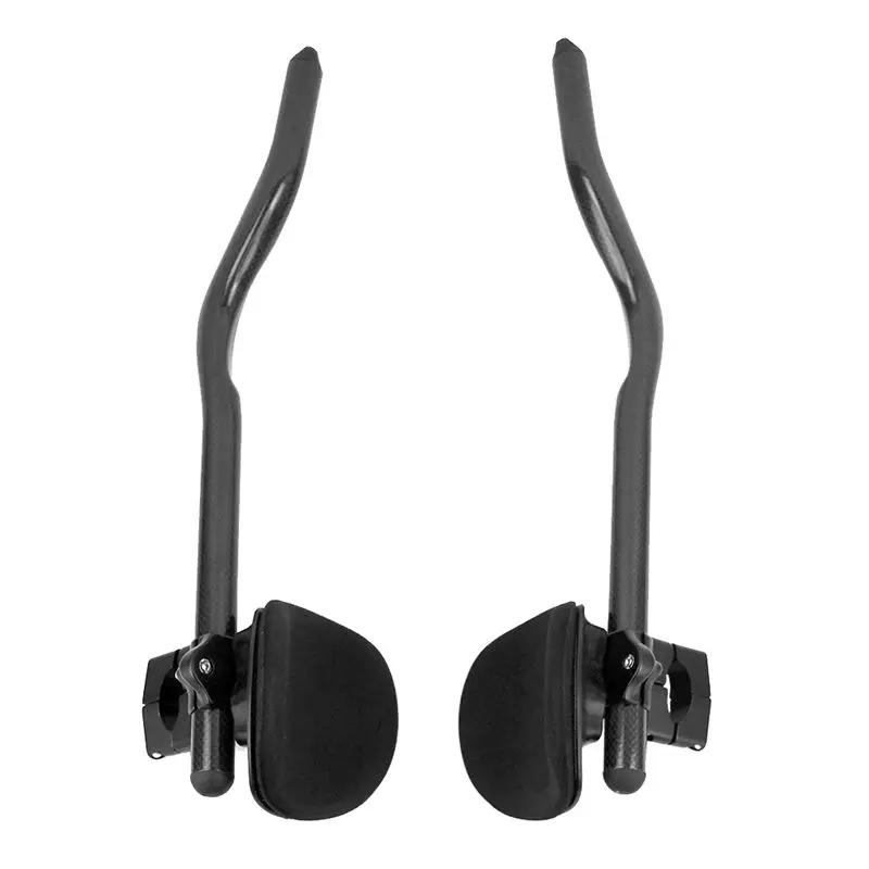 A69P-1 Pair 30° Bicycle Rest Handlebar Carbon Fiber Auxiliary Rest Handlebar For Flat Handle Bar Cycling Accessories