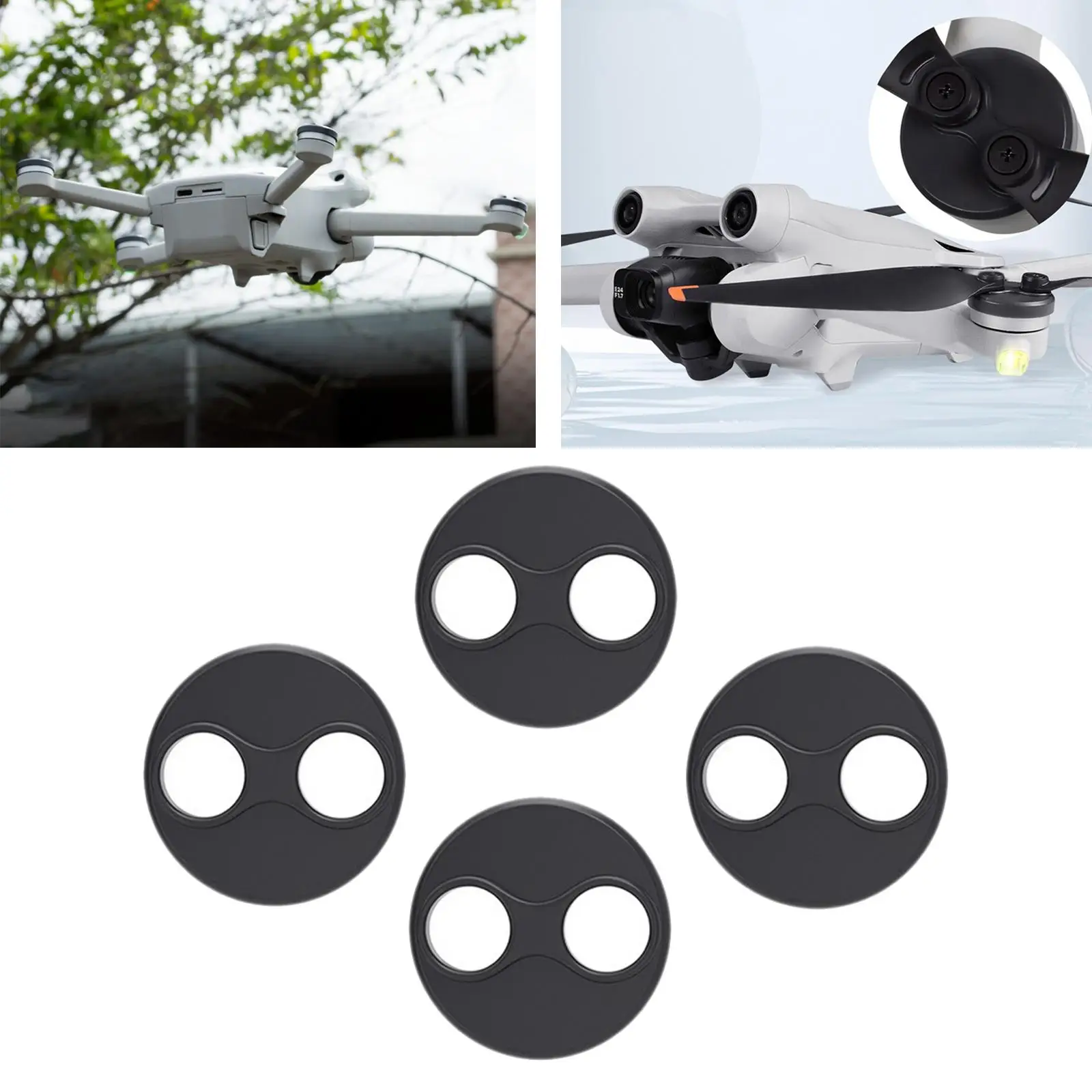 4 Pieces Motor Cover Motor Protection Cover Dustproof Waterproof Durable Lightweight Engine Cover for DJI Mini 3 Pro Parts