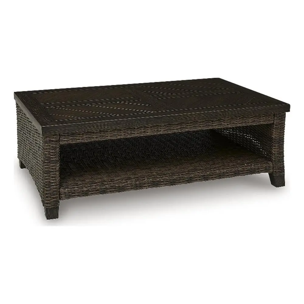 Outdoor Wicker Coffee Table 48x30x16