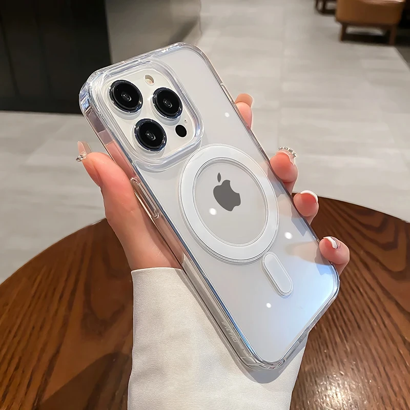 Shockproof Transparent Simple Fashion Couple Phone Case Suitable for iPhone 15 14 13 12 11ProMax X XR XS Hard Cover image 6